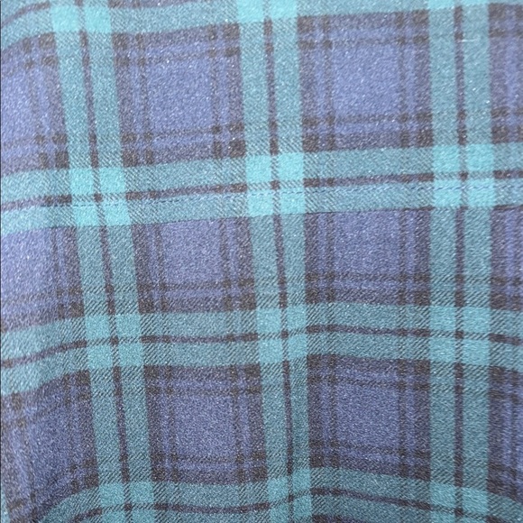 J. Crew Tartan Plaid Sheer Blouse / size small. B8 - Picture 4 of 8
